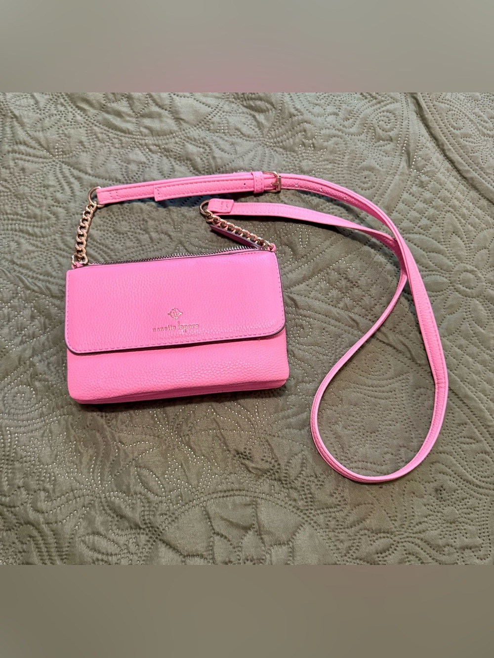Nanette Lepore Bubblegum Pink Crossbody Bag - Excellent Condition -